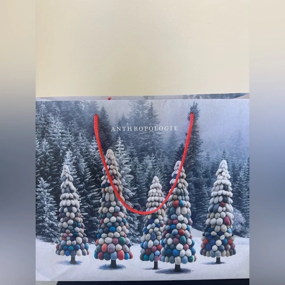 Anthropologie Christmas gift bag
